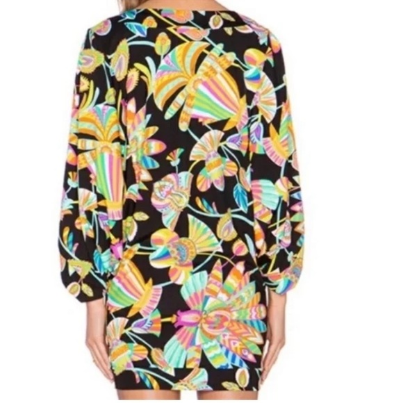 NWT Trina Turk “Tahitian Floral”Coverup Tunic Dress Size XS - Picture 4 of 17